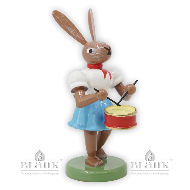 Easter Bunny with Drums, coloured