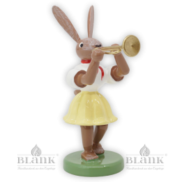 OHF 017 Osterhase mit Trompete, farbig