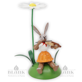OHS 005 Osterhase sitz. mit Margerite und Violine