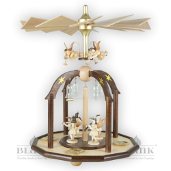 Pyramid with 7 angels and glass bells