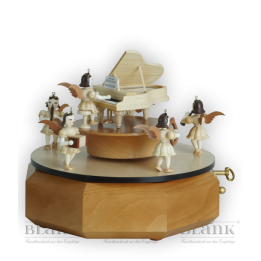Music box with angel at grand piano