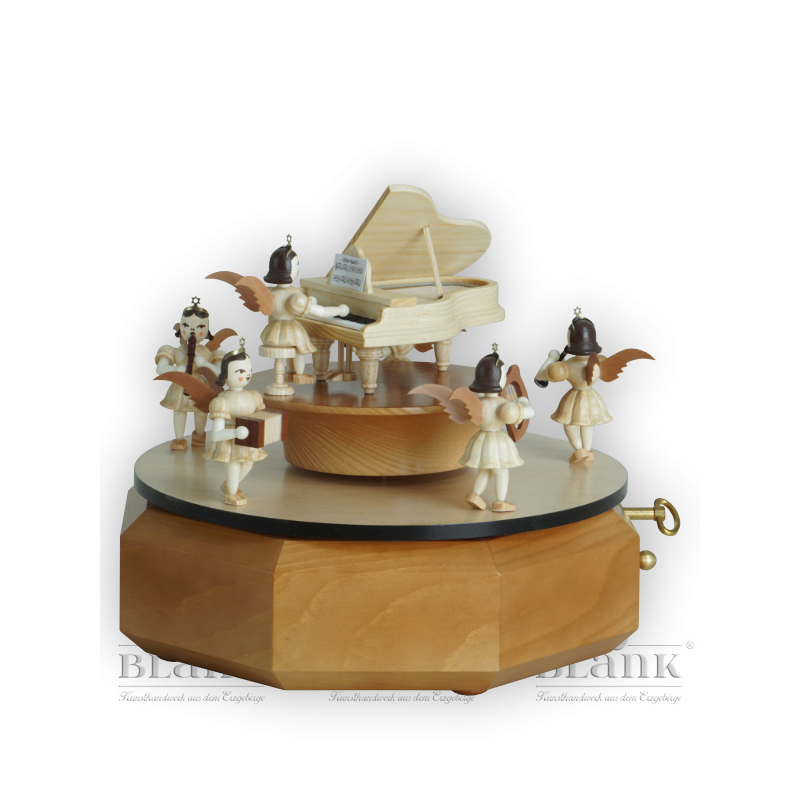 Music box with angel at grand piano