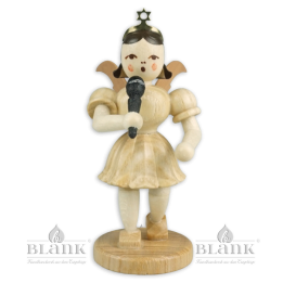 EK 094 Angel with short pleated skirt and microphone