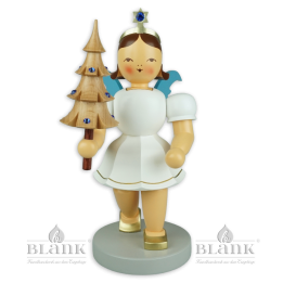EKFM 025 S Kurzrockengel mit Bäumchen und Preciosa-Kristallen, 22 cm, farbig