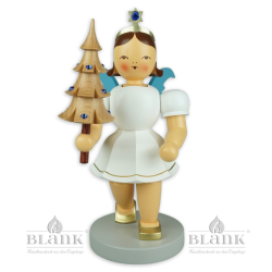 EKFM 025 S Kurzrockengel mit Bäumchen und Preciosa-Kristallen, 22 cm, farbig