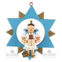 ESF 054 Angel in a Star with Presents, coloured