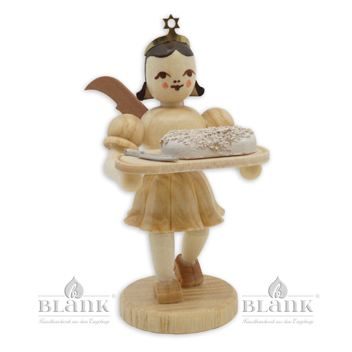 Angel with Short Pleated Skirt and Christmas Stollen