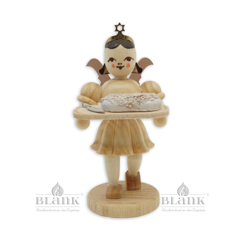 Angel with Short Pleated Skirt and Christmas Stollen