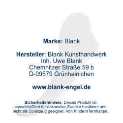 Wing for angel with long robe, natural