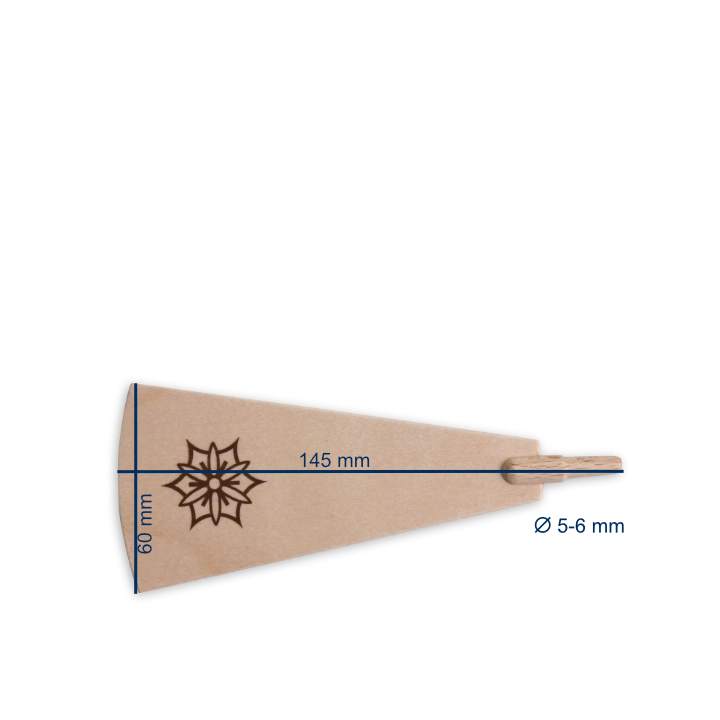 Maß für Pyramidenflügel für 2630/2660/2670