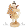 EK 025 S Angel with Short Pleated Skirt and Tree with Preciosa-Crystals