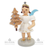 EKF 025 S Angel with Short Pleated Skirt and Tree with Preciosa-Crystals, coloured