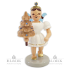 EKF 025 S Angel with Short Pleated Skirt and Tree with Preciosa-Crystals, coloured
