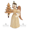 ELN 025 S Angel with Long Pleated Robe and Tree with Preciosa-Crystals