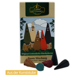Crottendorfer Räucherkerzen, Bunte Mischung, Ziegenbein