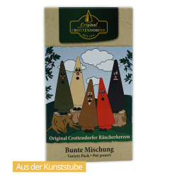 Crottendorfer Räucherkerzen, Bunte Mischung, Ziegenbein