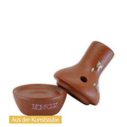 Knox Terracotta Feuertopf mit Motiv