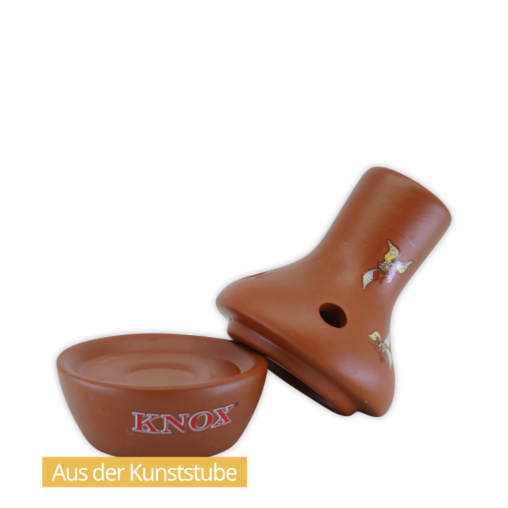 Knox Terracotta Feuertopf mit Motiv