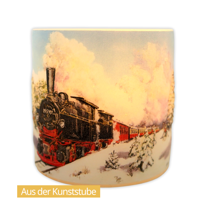K&K Lantern Candle, Narrow-Gauge Railway, illuminated