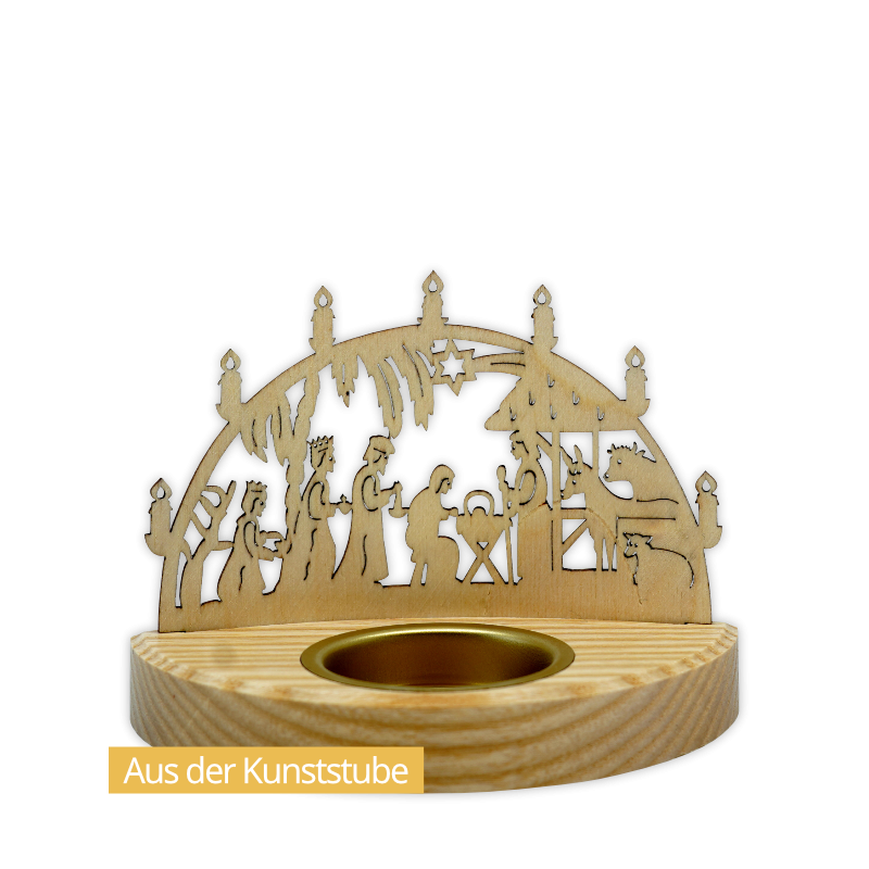 Schmidt Tealight Holder, Nativity Light Arch
