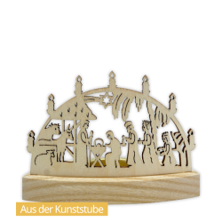Schmidt Tealight Holder, Nativity Light Arch