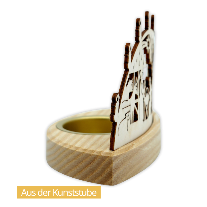 Schmidt Tealight Holder, Nativity Light Arch