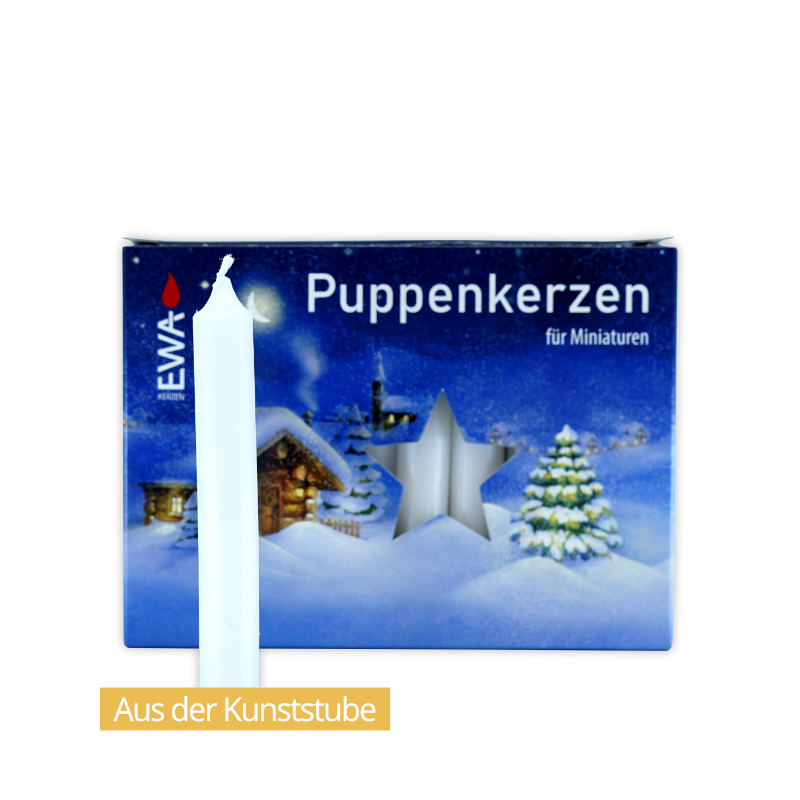 EWA Puppenkerzen, weiß