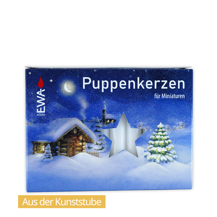 EWA Puppenkerzen, weiß