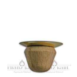 Kerzenhalter (Holz) mit Metalleinsatz für PK 005