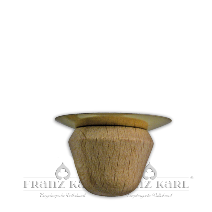 Kerzenhalter (Holz) mit Metalleinsatz für PK 005