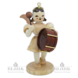 EK 005 Angel with Pleated Skirt and Timpani, coloured
