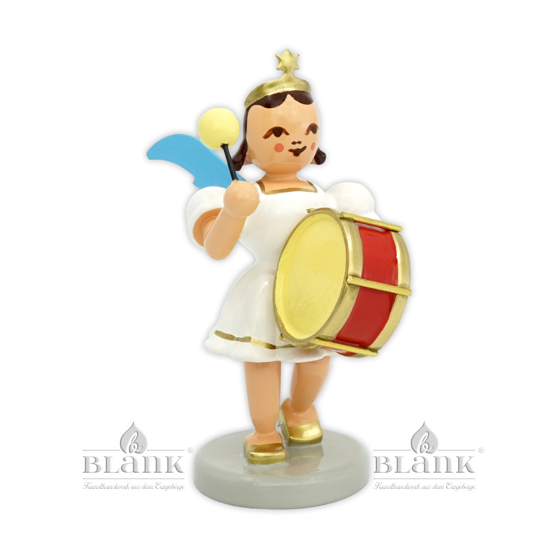 EKF 005 Angel with Pleated Skirt and Timpani, coloured