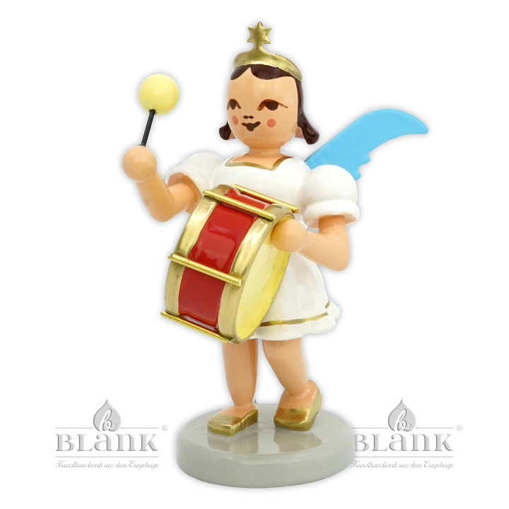 EKF 005 Angel with Pleated Skirt and Timpani, coloured