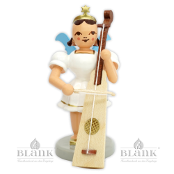 EKF 095 Angel with Pleated Skirt and Trumpet Marine, coloured