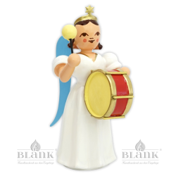 ELF 005 Angel with Long Pleated Robe and Timpani, coloured