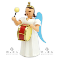 ELF 005 Angel with Long Pleated Robe and Timpani, coloured