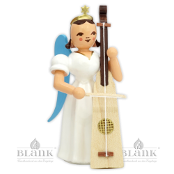 ELF 095 Angel with Long Pleated Robe and Trumpet Marine, coloured