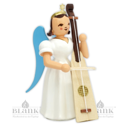 ELF 095 Angel with Long Pleated Robe and Trumpet Marine, coloured