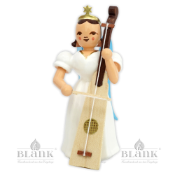 ELF 095 Angel with Long Pleated Robe and Trumpet Marine, coloured