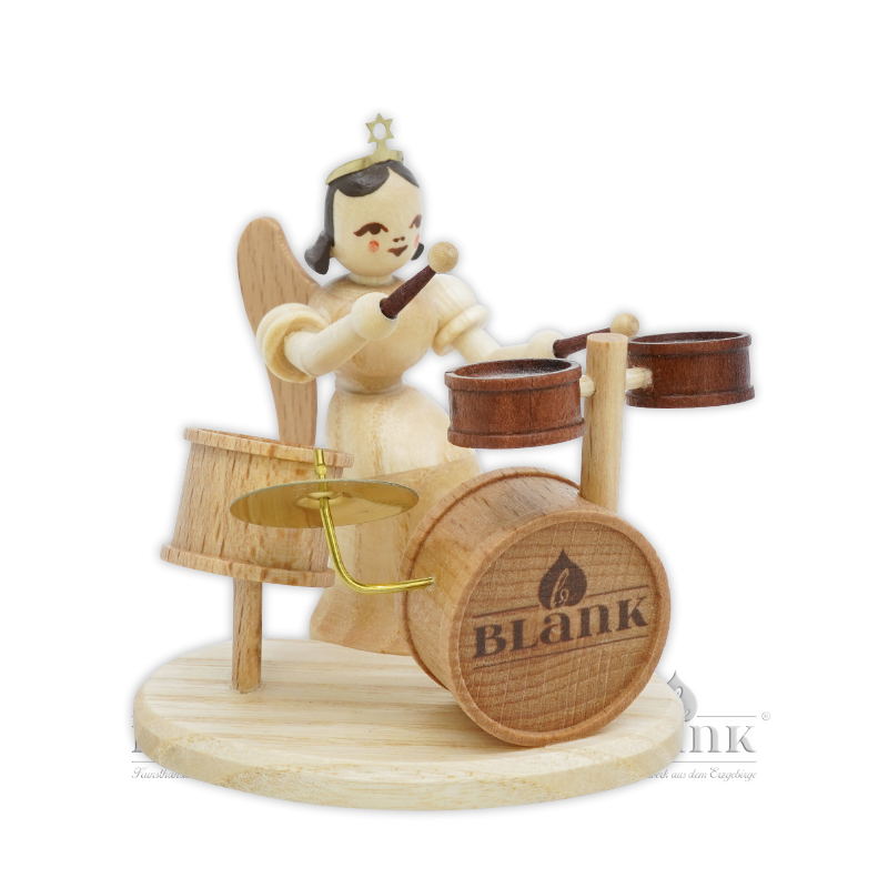 EL 082 Angel with Long Robe and Drums