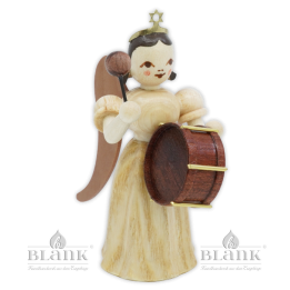 Angel with Long Pleated Robe and Timpani