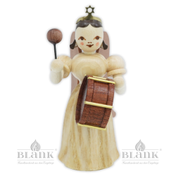 Angel with Long Pleated Robe and Timpani