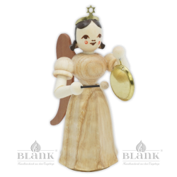 Angel with Long Pleated Robe and Gong