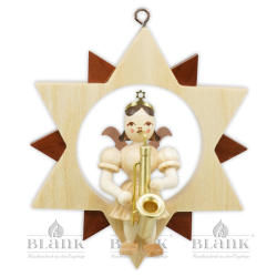 Angel in a Star with Saxophone