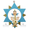 Angel in a Star with Saxophone, coloured