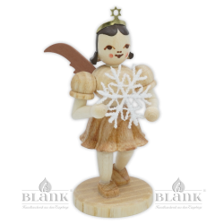 Angel with Pleated Skirt and Snow Flake of Plauen Lace