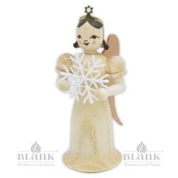 Angel with Long Robe and Snow Flake of Plauen Lace