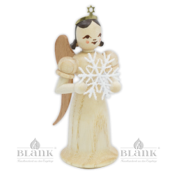 Angel with Long Robe and Snow Flake of Plauen Lace