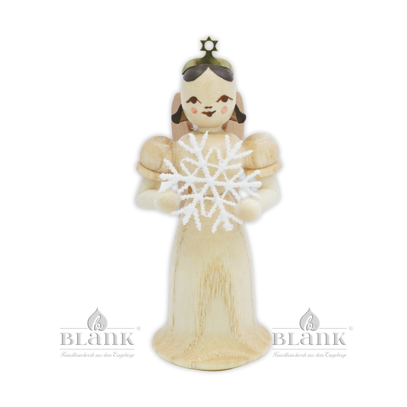 Angel with Long Robe and Snow Flake of Plauen Lace