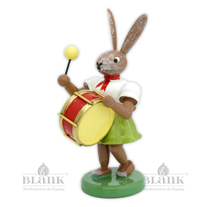 Osterhase mit Pauke, farbig